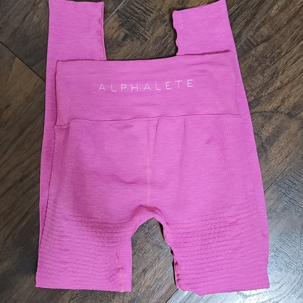 Alphalete Pink Seamless High-Waist Leggings